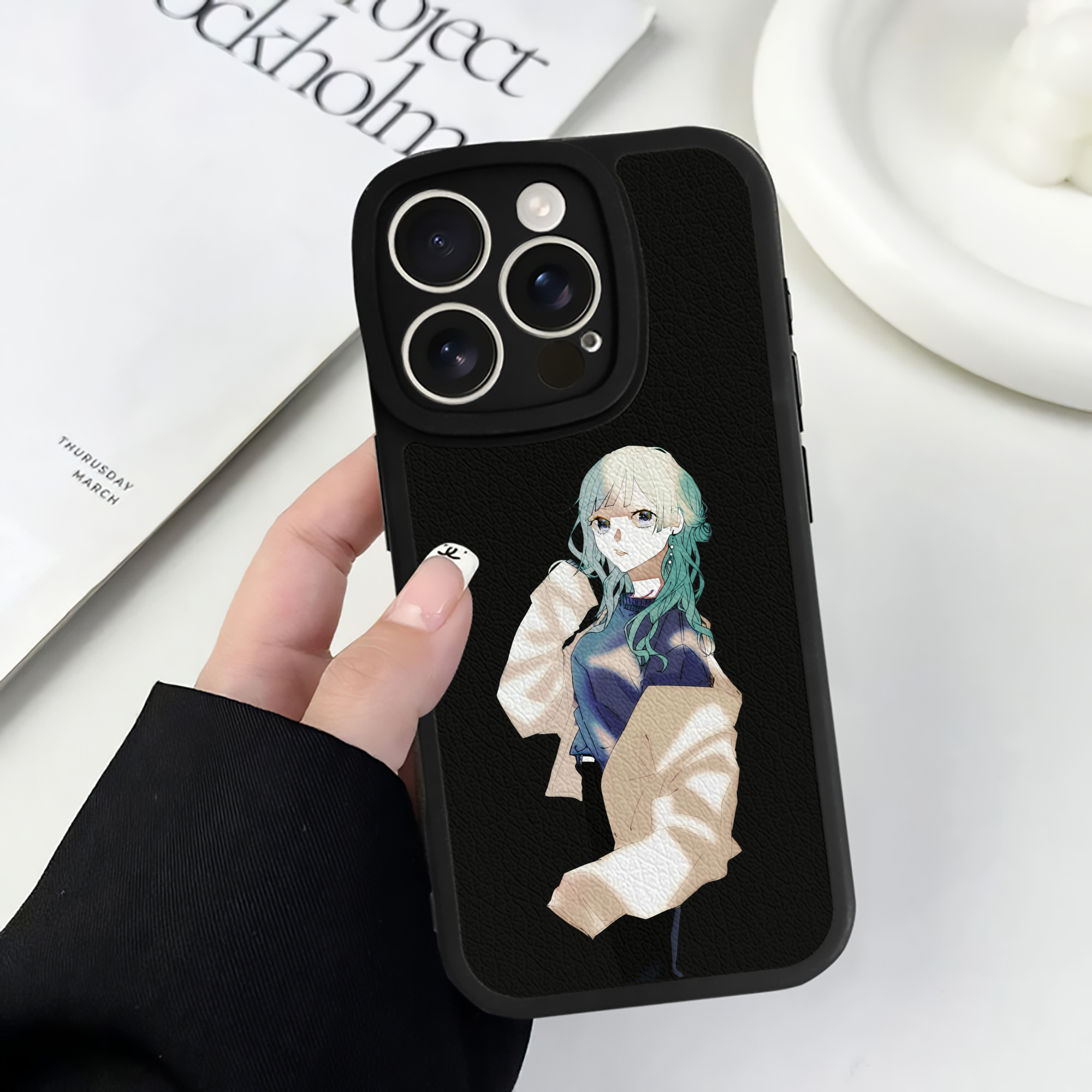 （画像用） 呪術廻戦 Jujutsu Kaisen 【iPhone 16シリーズ対応】シリコンスマホケース（レザー調） 材質：シリコン